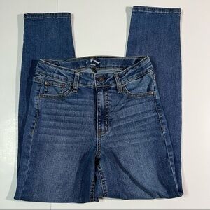 Art Class Jeans Girlfriend Slim Leg Adjustable Waist 5 Pocket High Rise Size 14